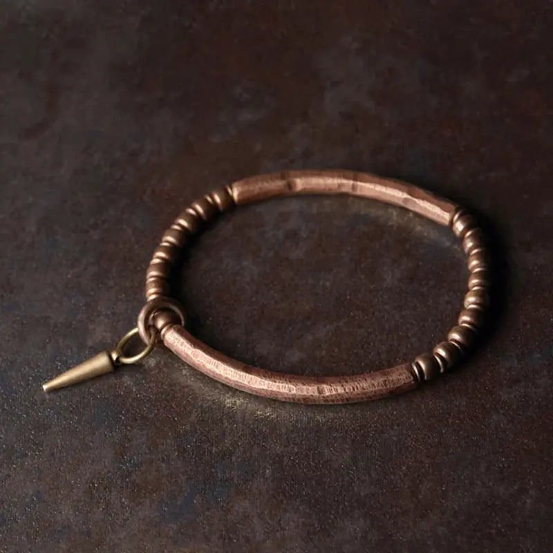 Radiance Hammered Copper Bracelet