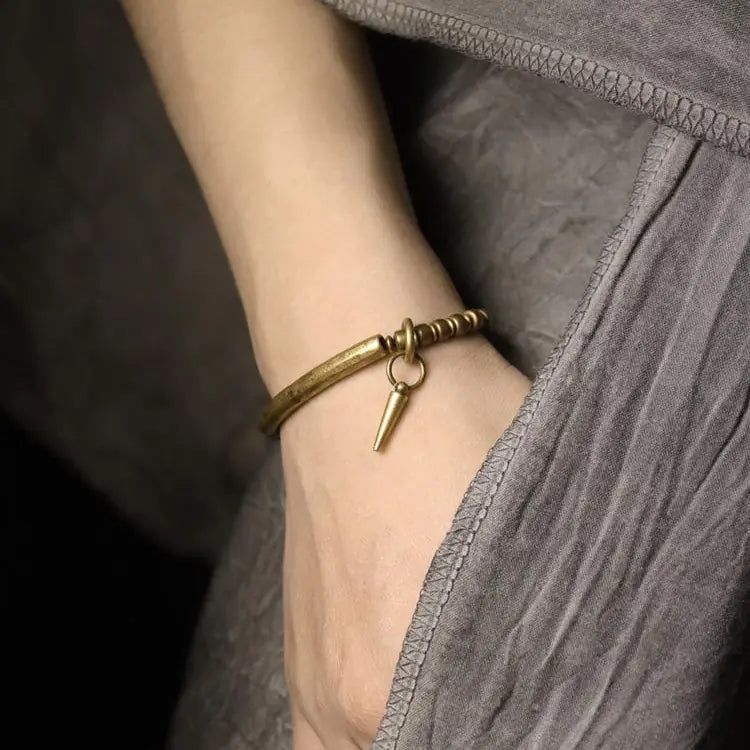 Radiance Hammered Copper Bracelet